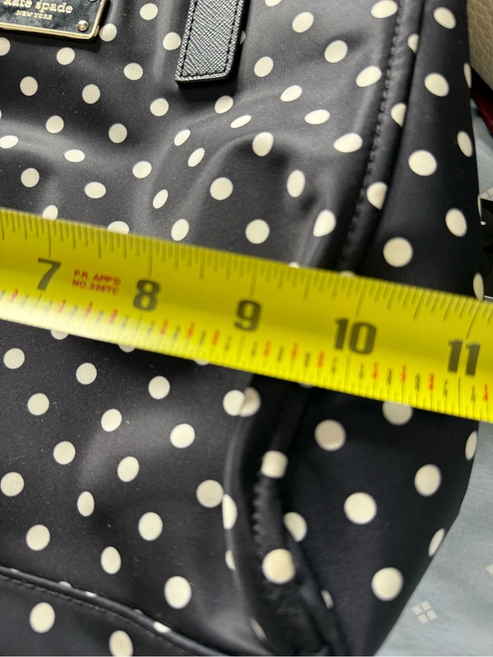 Kate Spade Black Polka Dot Tote Bag